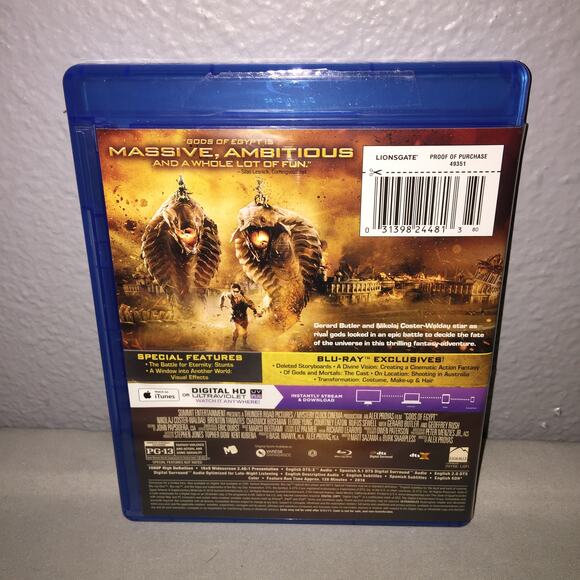 Blu-ray / Dvd Used Ben-Hur / Dvd Gods Of Egypt Lot Gerard Butler Coster-Waldau - Picture 4 of 7